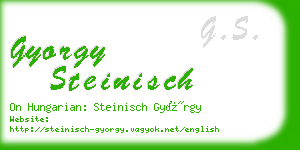 gyorgy steinisch business card